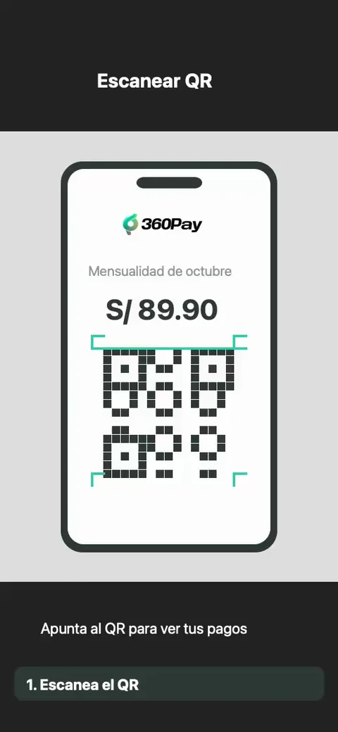 Tu cliente escanea el QR y paga